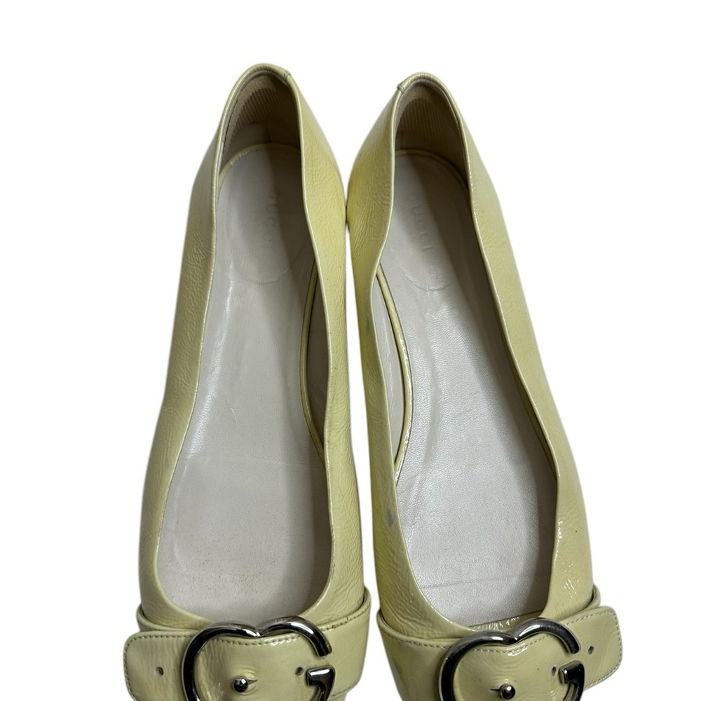 Gucci Women's Cream Leather Pumps - Picture 13 of 16